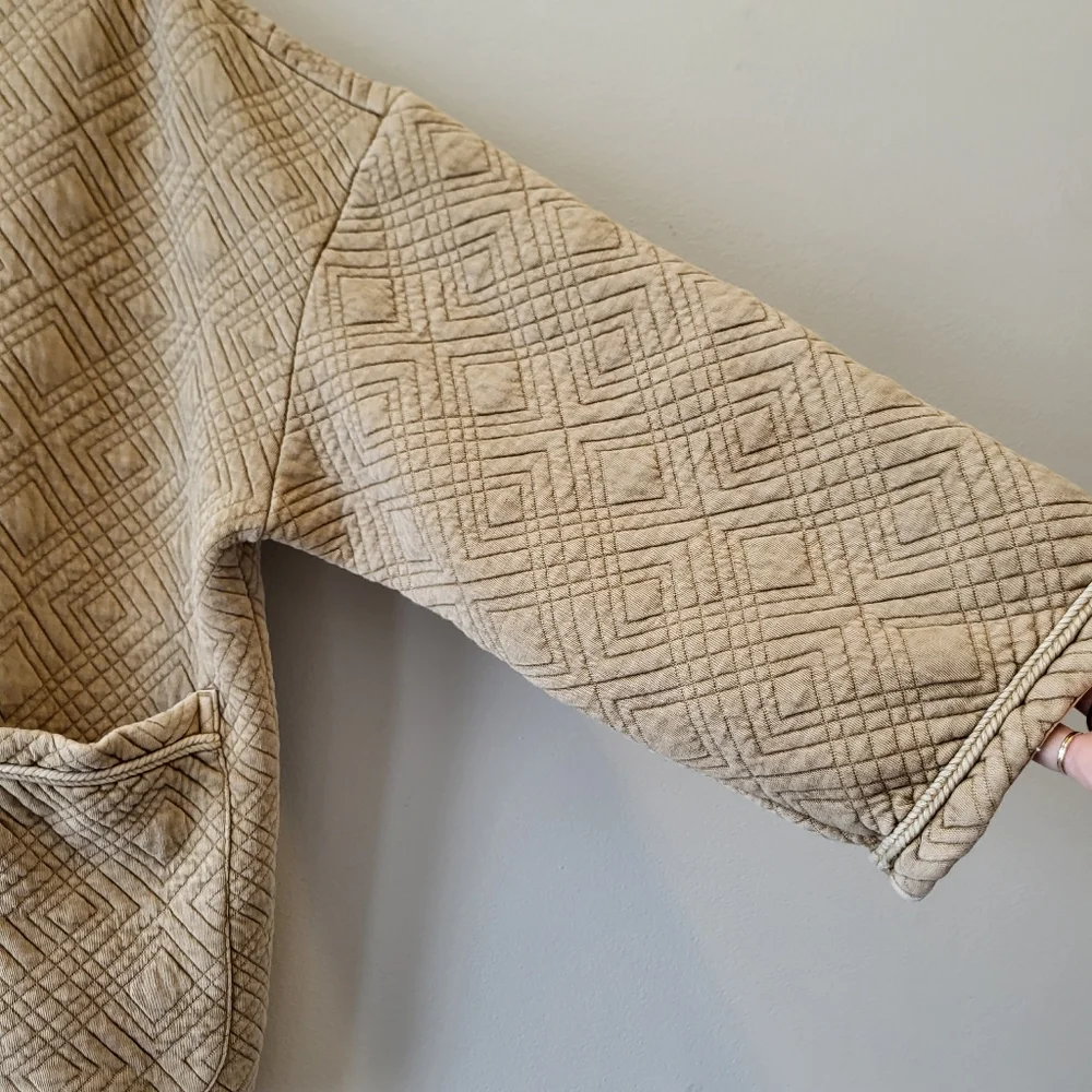 Banana Republic Tan Quilted Countryside Cottagecore Layering Jacket - Picture 3 of 8